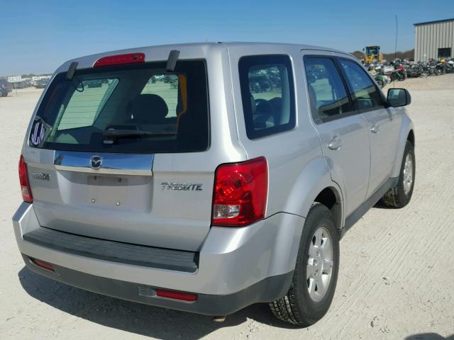 4F2CZ02719KM06335 - 2009 MAZDA TRIBUTE I SILVER photo 4