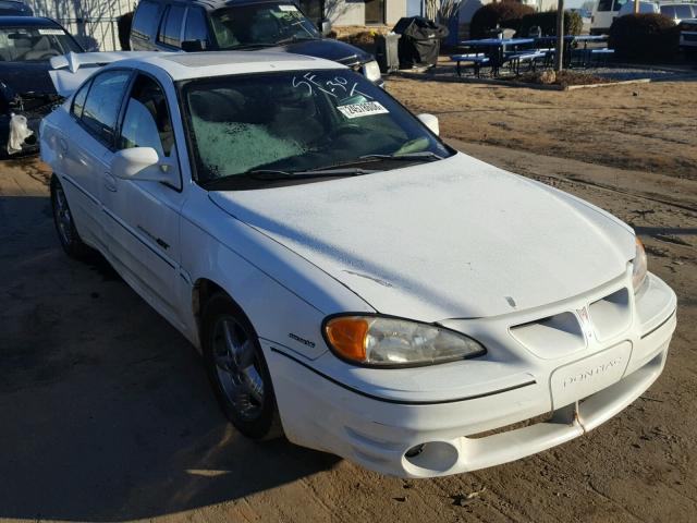 1G2NW52E81C224969 - 2001 PONTIAC GRAND AM G WHITE photo 1