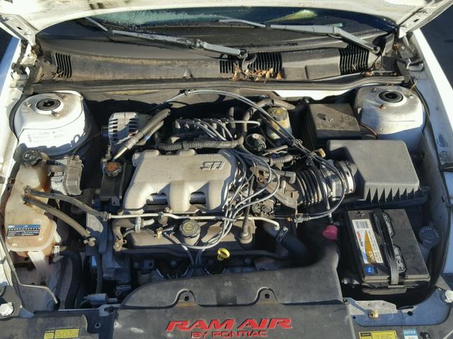 1G2NW52E81C224969 - 2001 PONTIAC GRAND AM G WHITE photo 7