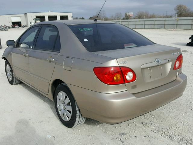 1NXBR32E34Z258810 - 2004 TOYOTA COROLLA LE GOLD photo 3