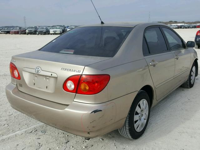 1NXBR32E34Z258810 - 2004 TOYOTA COROLLA LE GOLD photo 4