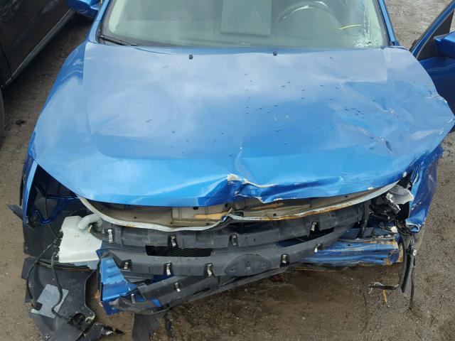 3FAHP0HA9CR191889 - 2012 FORD FUSION SE BLUE photo 7