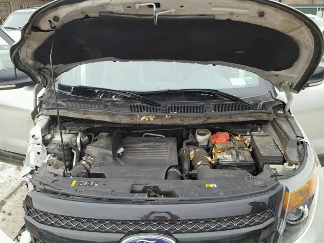 1FM5K8GT5EGA40602 - 2014 FORD EXPLORER S SILVER photo 7