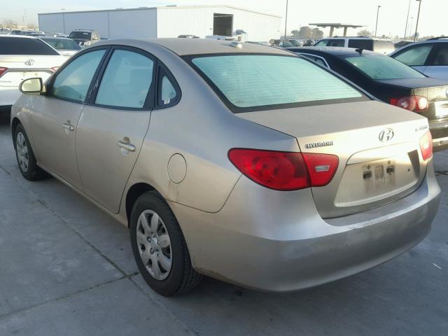 KMHDU46D87U150346 - 2007 HYUNDAI ELANTRA GL BEIGE photo 3