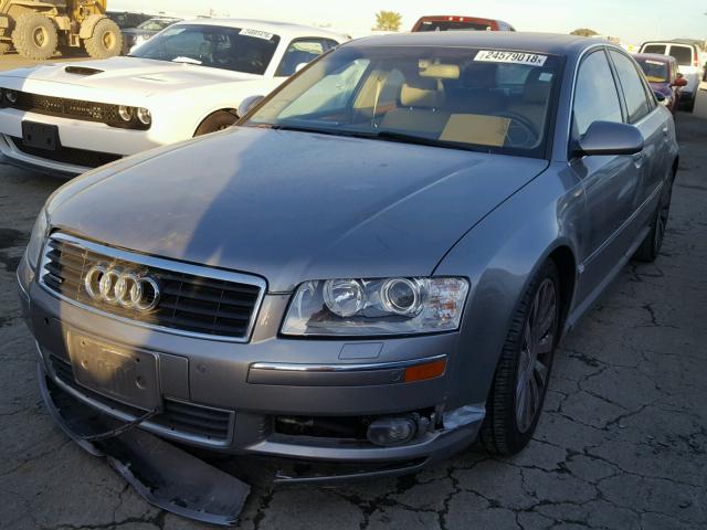 WAULL44EX5N005957 - 2005 AUDI A8 4.2 QUA GRAY photo 2