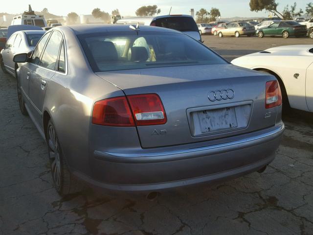 WAULL44EX5N005957 - 2005 AUDI A8 4.2 QUA GRAY photo 3