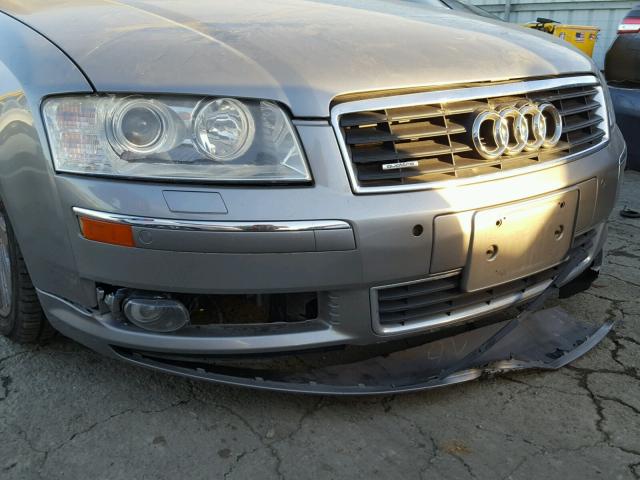 WAULL44EX5N005957 - 2005 AUDI A8 4.2 QUA GRAY photo 9