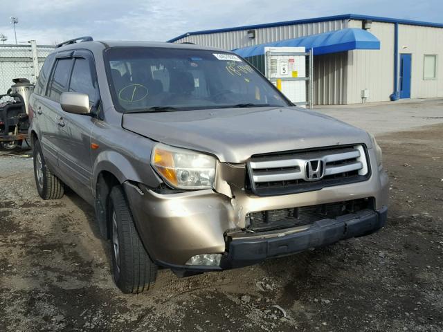 2HKYF18596H500743 - 2006 HONDA PILOT EX GOLD photo 1