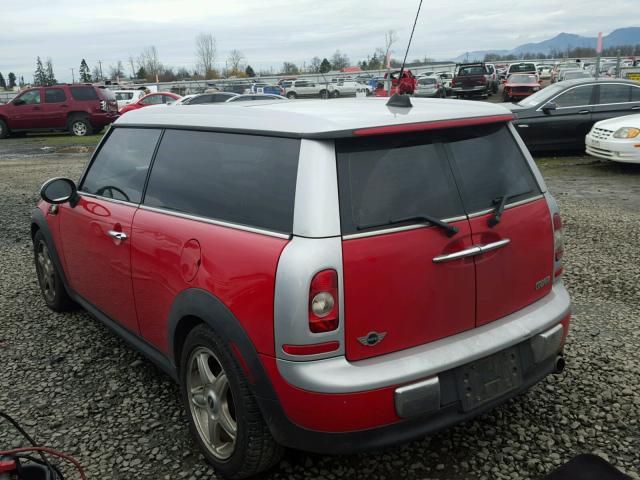 WMWML33528TN66699 - 2008 MINI COOPER CLU RED photo 3