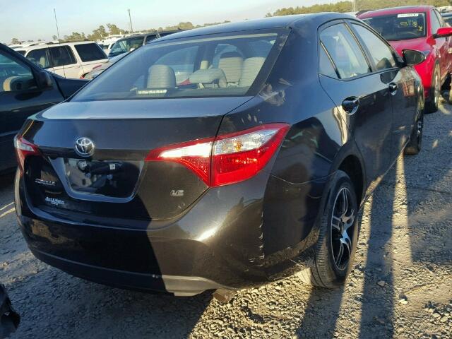 5YFBURHE7EP063580 - 2014 TOYOTA COROLLA L BLACK photo 4