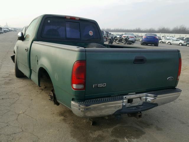 1FTRF17W2YKA64322 - 2000 FORD F150 GREEN photo 3