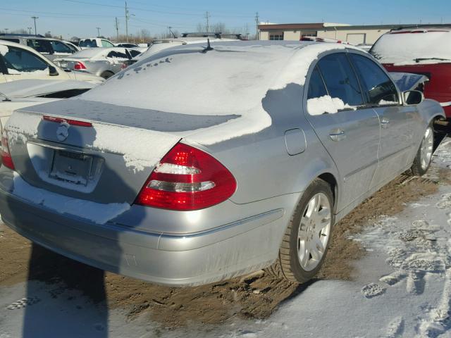 WDBUF70J53A352425 - 2003 MERCEDES-BENZ E 500 SILVER photo 4