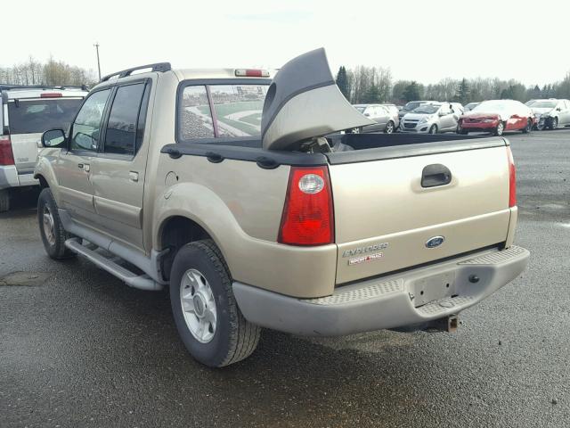1FMZU77E51UC78291 - 2001 FORD EXPLORER S GOLD photo 3