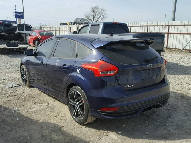 1FADP3L9XGL379077 - 2016 FORD FOCUS ST BLUE photo 3