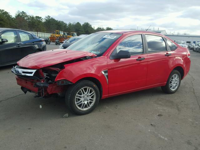 1FAHP35N08W207698 - 2008 FORD FOCUS SE RED photo 2