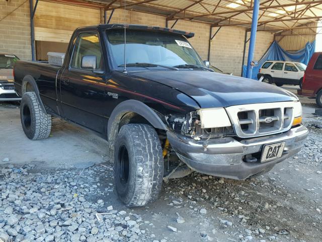 1FTYR11U6WTA79665 - 1998 FORD RANGER BLACK photo 1