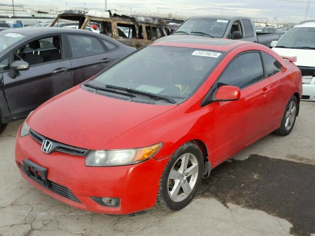 2HGFG11948H576255 - 2008 HONDA CIVIC EXL RED photo 2