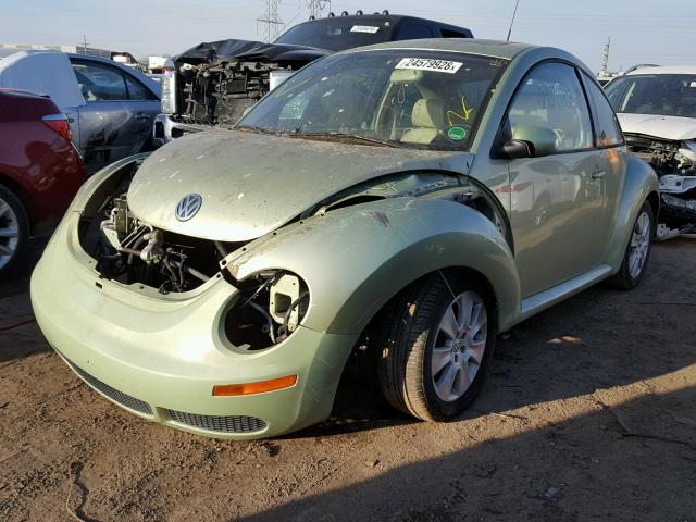 3VWRW31C98M507260 - 2008 VOLKSWAGEN NEW BEETLE GREEN photo 2