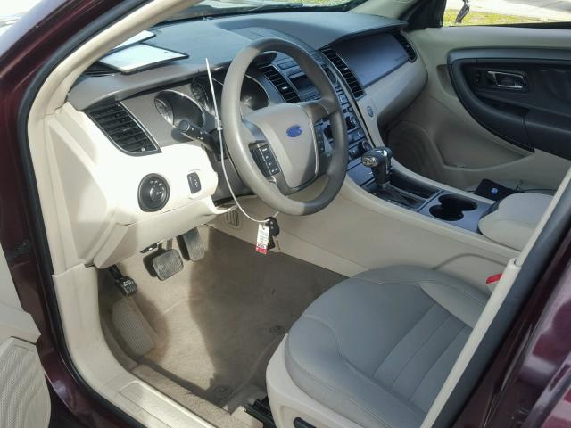 1FAHP2DWXBG115813 - 2011 FORD TAURUS SE MAROON photo 5