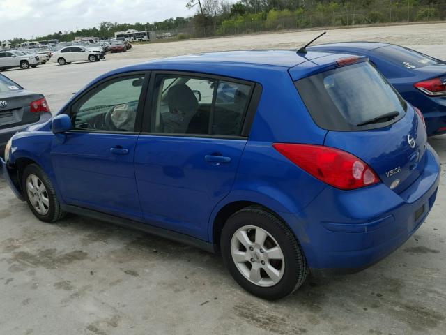 3N1BC13E18L445054 - 2008 NISSAN VERSA S BLUE photo 3