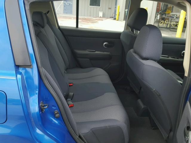 3N1BC13E18L445054 - 2008 NISSAN VERSA S BLUE photo 6