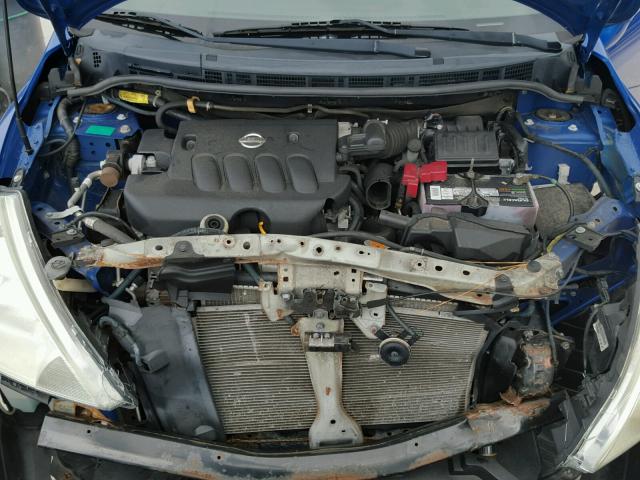 3N1BC13E18L445054 - 2008 NISSAN VERSA S BLUE photo 7