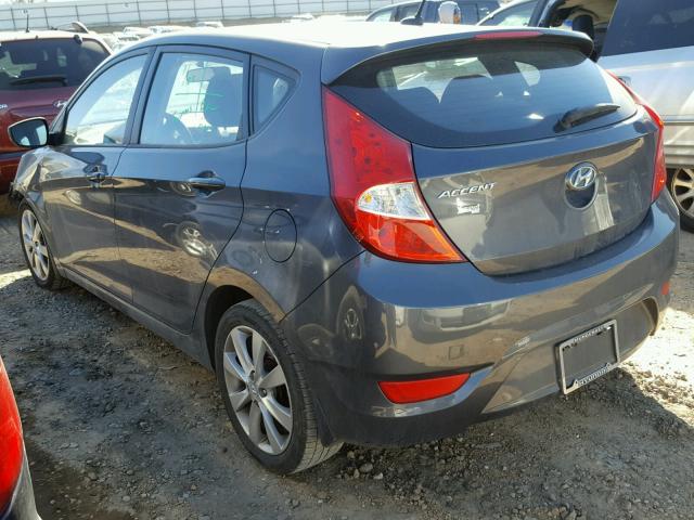 KMHCU5AE9CU039316 - 2012 HYUNDAI ACCENT GLS GRAY photo 3