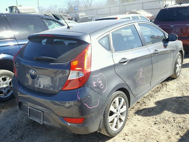 KMHCU5AE9CU039316 - 2012 HYUNDAI ACCENT GLS GRAY photo 4