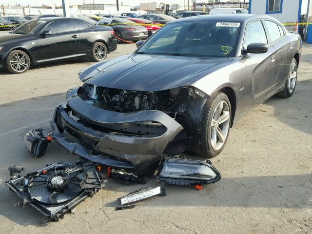 2C3CDXCT9JH188678 - 2018 DODGE CHARGER R/ GRAY photo 2