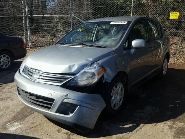 3N1BC1CP1CK802541 - 2012 NISSAN VERSA S GRAY photo 2