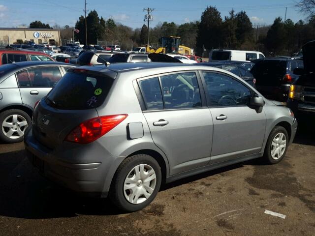 3N1BC1CP1CK802541 - 2012 NISSAN VERSA S GRAY photo 4