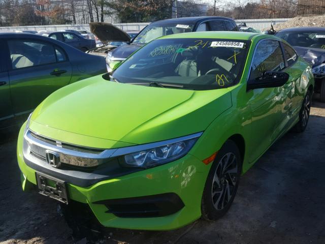 2HGFC4B57GH312034 - 2016 HONDA CIVIC LX GREEN photo 2