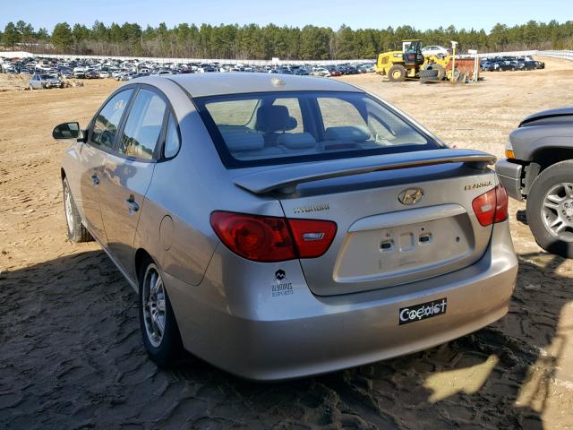 KMHDU46D57U154337 - 2007 HYUNDAI ELANTRA GL GOLD photo 3