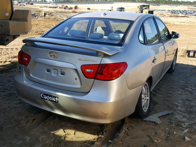 KMHDU46D57U154337 - 2007 HYUNDAI ELANTRA GL GOLD photo 4