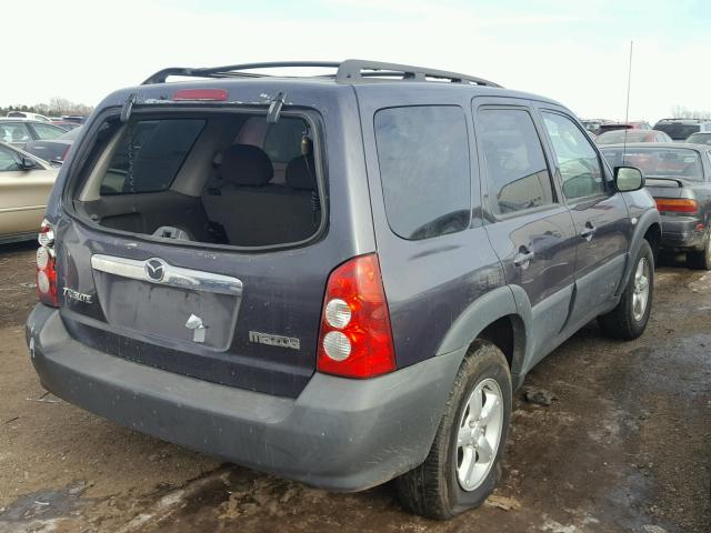 4F2YZ92Z15KM60952 - 2005 MAZDA TRIBUTE I BLUE photo 4