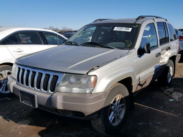 1J4GW48S63C567496 - 2003 JEEP GRAND CHER BEIGE photo 2