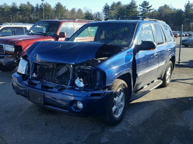 1GKDT13S032134810 - 2003 GMC ENVOY BLUE photo 2