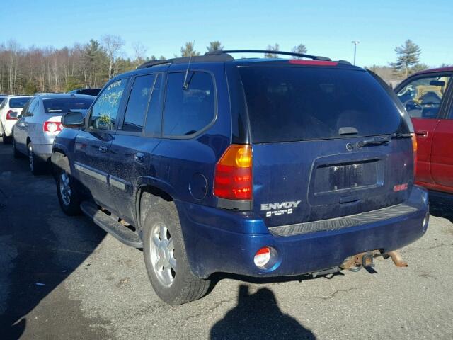 1GKDT13S032134810 - 2003 GMC ENVOY BLUE photo 3