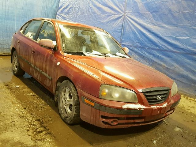 KMHDN56DX4U105620 - 2004 HYUNDAI ELANTRA GL RED photo 1