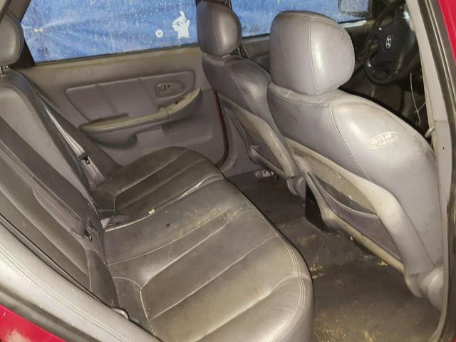 KMHDN56DX4U105620 - 2004 HYUNDAI ELANTRA GL RED photo 6