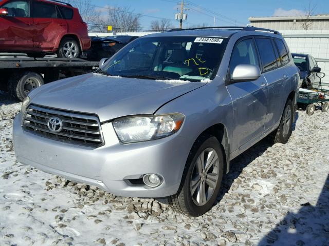 JTEES43A492134552 - 2009 TOYOTA HIGHLANDER SILVER photo 2