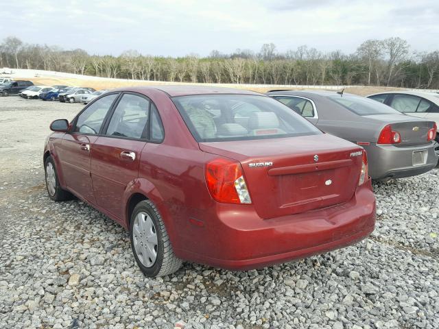 KL5JD56Z66K360999 - 2006 SUZUKI FORENZA BURGUNDY photo 3