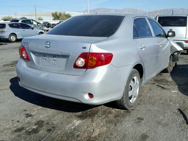 1NXBU4EE6AZ318784 - 2010 TOYOTA COROLLA BA SILVER photo 4