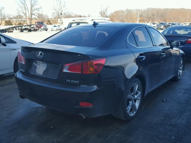 JTHBK262495102231 - 2009 LEXUS IS 250 BLACK photo 4