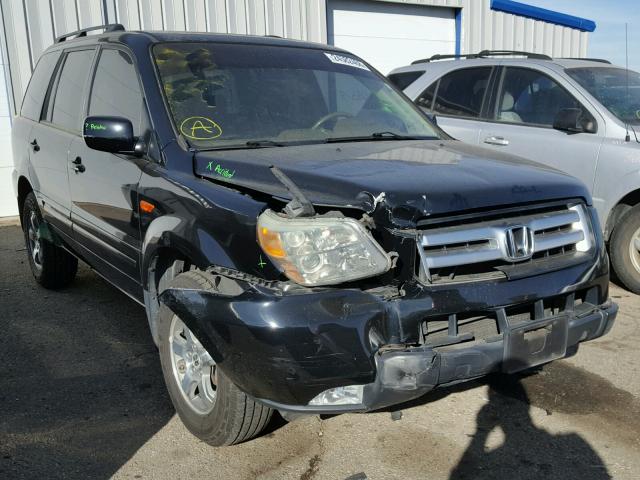 2HKYF18746H506452 - 2006 HONDA PILOT EX BLACK photo 1