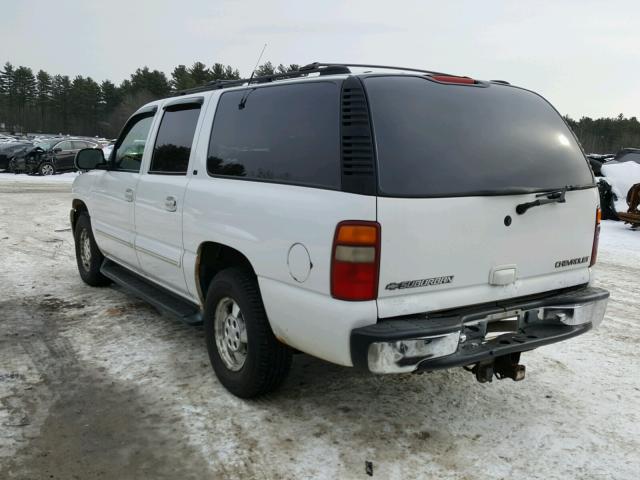 3GNFK16T01G247910 - 2001 CHEVROLET SUBURBAN K WHITE photo 3