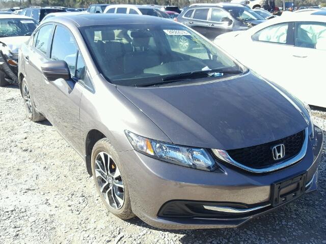 19XFB2F80FE084740 - 2015 HONDA CIVIC EX GRAY photo 1