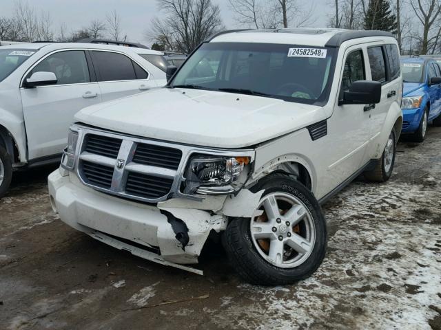 1D8GU28K57W727342 - 2007 DODGE NITRO SXT WHITE photo 2