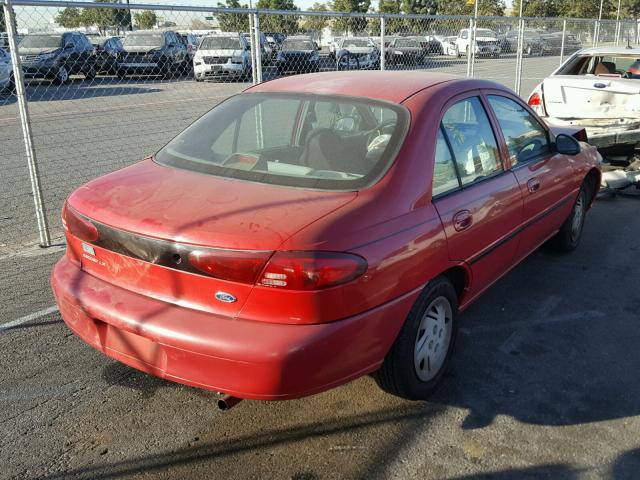 1FAFP10P3XW112183 - 1999 FORD ESCORT LX RED photo 4