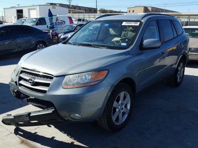 5NMSH13E68H143237 - 2008 HYUNDAI SANTA FE S BLUE photo 2